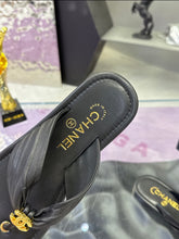 Load image into Gallery viewer, SE1755 CHANEL Double C Logo Camellia Thong Sandals / Size 5-11