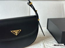 Load image into Gallery viewer, PD287 Prada Arqué Leather Shoulder Bag with Flap / 9x4.7x2.3inch