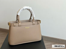 Load image into Gallery viewer, PD288 Prada Buckle Small Leather Handbag with Double Belt / 11x7x4.1inch