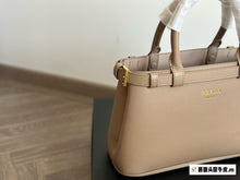 Load image into Gallery viewer, PD288 Prada Buckle Small Leather Handbag with Double Belt / 11x7x4.1inch