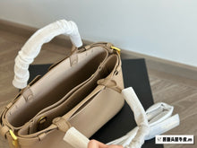 Load image into Gallery viewer, PD288 Prada Buckle Small Leather Handbag with Double Belt / 11x7x4.1inch