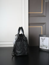 Load image into Gallery viewer, CC1459 CHANEL Vintage Caviar Chain Tote / 31 x 25 cm