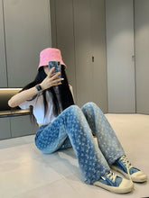 Load image into Gallery viewer, CLTH403 Monogram Jeans / SizeS/M/L