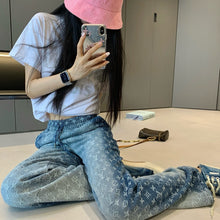 Load image into Gallery viewer, CLTH403 Monogram Jeans / SizeS/M/L