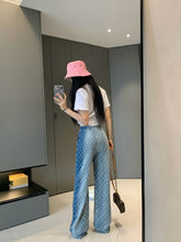 Load image into Gallery viewer, CLTH403 Monogram Jeans / SizeS/M/L
