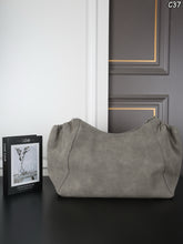 Load image into Gallery viewer, CC1462 CHANEL Suede Drawstring Chain Tote & Pouch Set / 42 x 33 cm