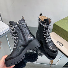 Load image into Gallery viewer, SE1219 Women's GG Matelassé Lace-up Boot / Size5-10