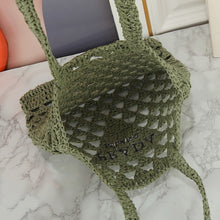 Load image into Gallery viewer, PD339 Raffia Tote Bag / 15x14.2x1.2inch