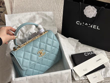 Load image into Gallery viewer, CC1094 Flap Bag with Top Handle / 6.6 × 9.8 × 4.7 in