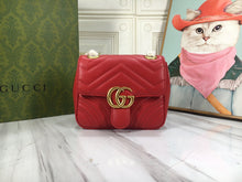 Load image into Gallery viewer, GC544 GG Marmont Mini Shoulder Bag / 7"W x 5.9"H x 3.1"D