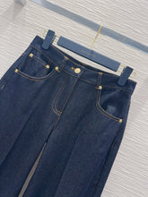 Load image into Gallery viewer, CLTH464 LV Cuffed Hem Flared Jeans