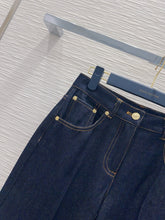 Load image into Gallery viewer, CLTH464 LV Cuffed Hem Flared Jeans
