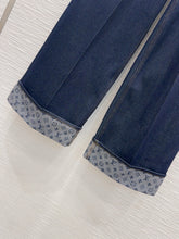 Load image into Gallery viewer, CLTH464 LV Cuffed Hem Flared Jeans