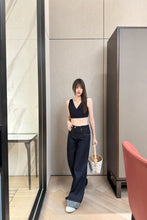 Load image into Gallery viewer, CLTH464 LV Cuffed Hem Flared Jeans