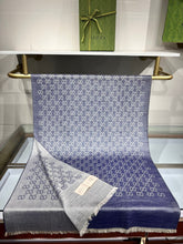 Load image into Gallery viewer, CLTH340 GG Wool Shawl with Web / 70X200cm(27.5x78.7in)