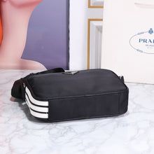 Load image into Gallery viewer, PD363 Prada & Adidas Re-Nylon and Leather Shoulder Bag / 9.8x7.5x2.7inch