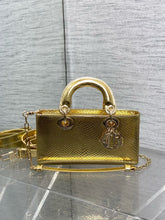 Load image into Gallery viewer, DR534 Small Lady D-Joy Bag(Snakeskin) / 8.5 x 4.5 x 2.5 inches / HIGHEST QUALITY VERSION