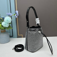 Load image into Gallery viewer, PD220 Satin Mini-bag with Crystals / 7.7x3.9x6.1inch