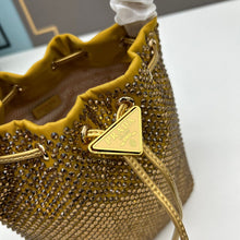 Load image into Gallery viewer, PD221 Satin Mini-bag with Crystals / 7.7x3.9x6.1inch