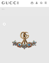 Load image into Gallery viewer, JW754 Crystal Double G Single Earring