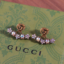 Load image into Gallery viewer, JW754 Crystal Double G Single Earring