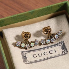 Load image into Gallery viewer, JW754 Crystal Double G Single Earring