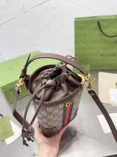 Load image into Gallery viewer, GC551 Ophidia GG Bucket Bag / 6.3"W x 7.1"H x 2"D