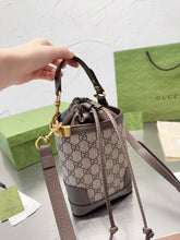 Load image into Gallery viewer, GC551 Ophidia GG Bucket Bag / 6.3"W x 7.1"H x 2"D