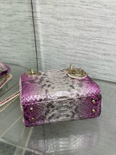 Load image into Gallery viewer, DR574 Mini Lady Dior Bag(Snakeskin) / 6.5 x 6 x 3 inches / HIGHEST QUALITY VERSION