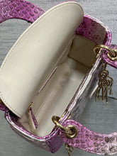 Load image into Gallery viewer, DR574 Mini Lady Dior Bag(Snakeskin) / 6.5 x 6 x 3 inches / HIGHEST QUALITY VERSION