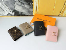 Load image into Gallery viewer, LB1184 LV Vertical Compact Wallet / 3.5 x 4.7 x 0.4 inches
