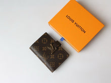 Load image into Gallery viewer, LB1184 LV Vertical Compact Wallet / 3.5 x 4.7 x 0.4 inches