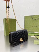 Load image into Gallery viewer, GC557 GG Marmont Chain Wallet / 7.1x4.3x1.5inch