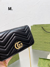 Load image into Gallery viewer, GC557 GG Marmont Chain Wallet / 7.1x4.3x1.5inch