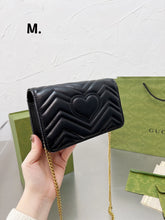 Load image into Gallery viewer, GC557 GG Marmont Chain Wallet / 7.1x4.3x1.5inch