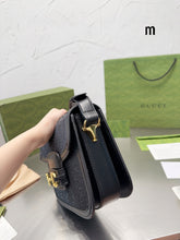 Load image into Gallery viewer, GC559 Horsebit 1955 GG Crystal Shoulder Bag / 9.8"W x 7"H x 3.1"D