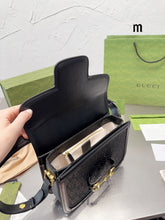 Load image into Gallery viewer, GC559 Horsebit 1955 GG Crystal Shoulder Bag / 9.8"W x 7"H x 3.1"D