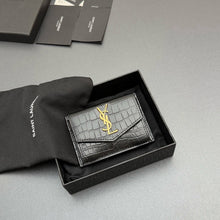 Load image into Gallery viewer, YSK447 UPTOWN Compact Wallet / 4.7 X 3.9 X 1.1 INCHES / HIGHEST QUALITY VERSION