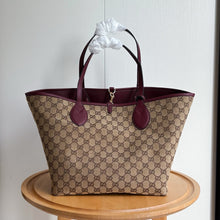 Load image into Gallery viewer, GC756 Gucci Totissima Large Reversible Tote Bag / W11.8" (19.7") x H10.6" x D9.1"