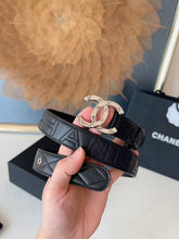 Load image into Gallery viewer, BL269 CHANEL Classic CC Belt in Soft Lambskin / 3.0 cm