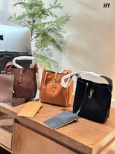 Load image into Gallery viewer, YSK368 LE 5 À 7 Supple Small IN Suede / 9 x 8.7 x 3.3 inches