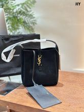 Load image into Gallery viewer, YSK368 LE 5 À 7 Supple Small IN Suede / 9 x 8.7 x 3.3 inches