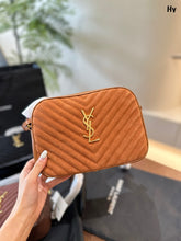 Load image into Gallery viewer, YSK367 LOU Camera Bag in Suede / 9 x 6.2 x 2.3 INCHES