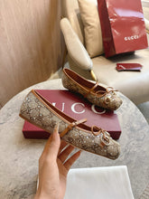 Load image into Gallery viewer, SE1738 Women's GG Crystal Gucci Horsebit Ballet Flat / Size5-11