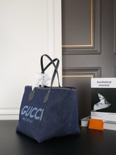 Load image into Gallery viewer, GC717 Gucci Totissima Large Reversible Tote Bag / 11"W x 10.6"H x 10.6"D