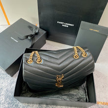 Load image into Gallery viewer, YSK270 Medium Loulou in Quilted Leather / HIGHEST QUALITY VERSION / 12.5 x 8.6 x 3.5 INCHES