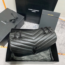 Load image into Gallery viewer, YSK271 Medium Loulou in Quilted Leather / HIGHEST QUALITY VERSION / 12.5 x 8.6 x 3.5 INCHES