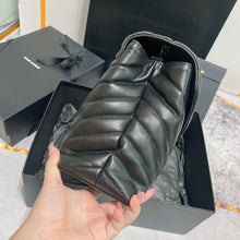 Load image into Gallery viewer, YSK271 Medium Loulou in Quilted Leather / HIGHEST QUALITY VERSION / 12.5 x 8.6 x 3.5 INCHES