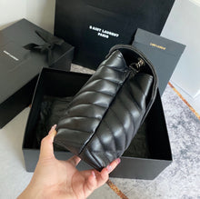 Load image into Gallery viewer, YSK272 Medium Loulou in Quilted Leather / HIGHEST QUALITY VERSION / 12.5 x 8.6 x 3.5 INCHES