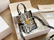 Load image into Gallery viewer, DR307 Mini Dior Book Tote Phone Bag/ 5 x 7 x 2 inches